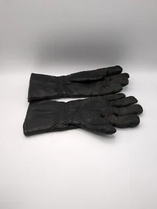 Guantes de moto Honda Honda Hondaline de cuero negro de colección, grandes con aislamiento de cremallera sintética - Imagen 1 de 7