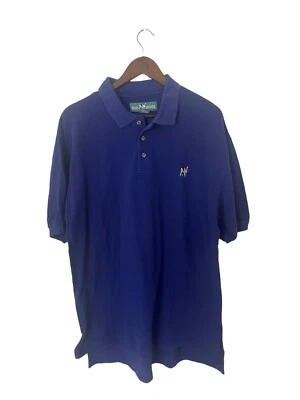 Polo vintage bordado con cuello Big Dogs (talla XL) púrpura Foto 1 de 3