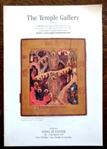 The Temple Gallery London Exhibition Catalogue ICONS AT EASTER 5 -25 March 1999 - Picture 1 of 9