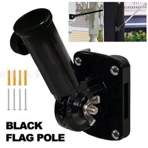 Flag Pole Holder Mounting Bracket Adjustable Flagpole Rod Hitch Bracket - Picture 1 of 13