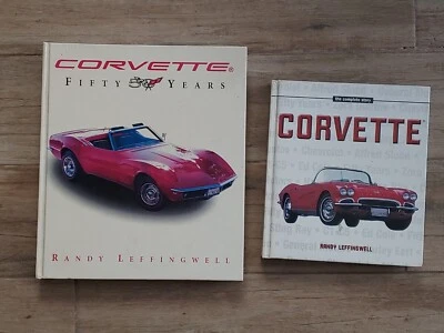 2 Different Corvette Books, 50 Years & The Complete Story, By Randy Leffingwell Foto 1 de 4