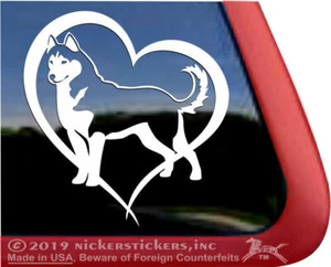 Calcomanía para ventana Siberian Husky Perro Coche Camión Camión - Imagen 1 de 3