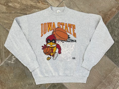 Vintage Iowa State Cyclones Basketball College Sweatshirt, Size Medium Cover