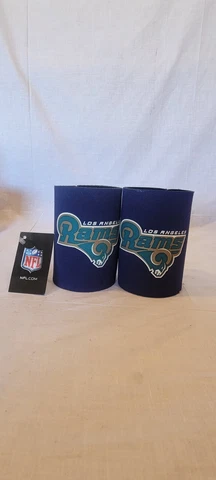 Brand New L.A Rams Premium Blue Beer/Soda Can/Bottle Koozie Cooler lot of2 Cover