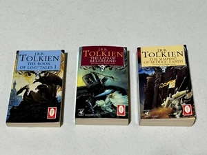 3 Vtg JRR Tolkien Books Lays of the Beleriand, Shaping Middle Earth, Lost Tales - Picture 1 of 15