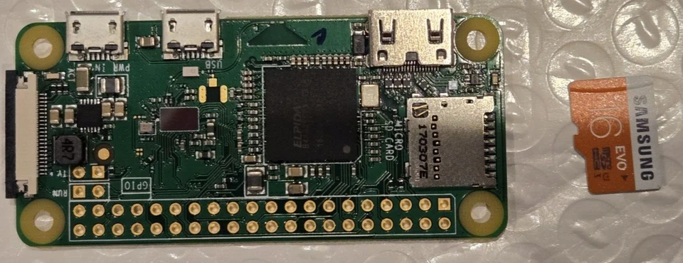 Raspberry Pi Zero W v1.1 Development Board Wireless Wifi With 16GB MicroSD Card - Image 1 of 3