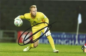 MK DONS: WIEGER SIETSMA SIGNED 6x4 ACTION PHOTO + COA - Bild 1 von 1