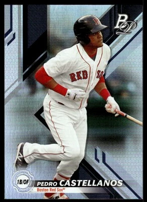 2019 Bowman Platinum #TOP-87 Pedro Castellanos Top Prospects Boston Red Sox - Image 1 of 2