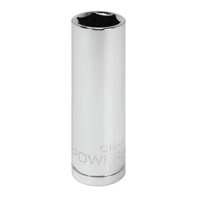 Powerbuilt 3/8 Inch Drive x 9/16 Inch 6 Point Deep Socket - 641203 - Image 1 of 4