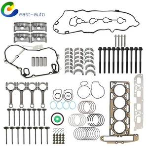 Engine Rebuild Overhaul Pistons Valves Seals Kit For Buick Chevrolet GMC 2.4L - Picture 1 of 13