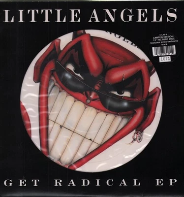 Little Angels Get Radical EP 12" vinyl UK Polydor 1990 12" pic disc in numbered - Bild 1 von 2