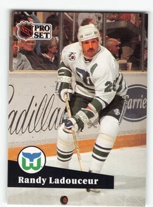 Randy Ladouceur 1991 Hartford Whalers Card - Picture 1 of 2