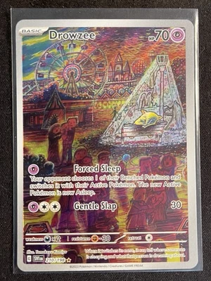 Pokémon TCG Drowzee Scarlet & Violet Base Set Holo Illustration Card 210/198 - Image 1 of 3