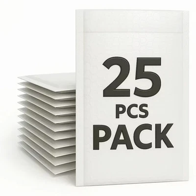 Bubble Mailers 6x9 inches, Pack of 25, Padded Shipping Envelopes, Lightweight - image 1 of 4