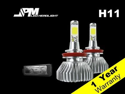 30W 3200LM H11 LED 雾灯灯泡 6500K 白色 大功率 适用于 05-15 Xterra — 第 1/3 张图片