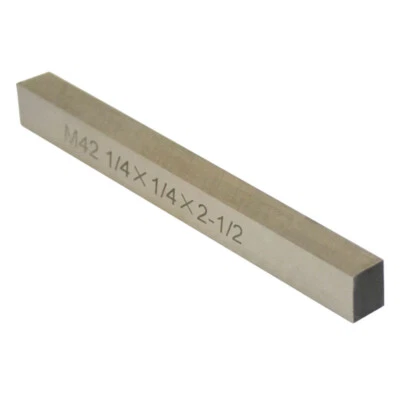 M42 1/4'' x 1/4'' x 2-1/2'' Cobalt Steel Square Tool Bit Lathe Fly Cutter Mill  - Image 1 of 2