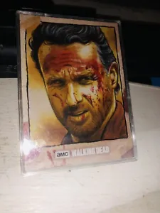 WALKING DEAD RICK GRIMES SKETCH 1/1 - Picture 1 of 2