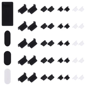 40 Pcs USB Port Covers Silicone Protector Mobile Dust Plugs Charging - Zdjęcie 1 z 12