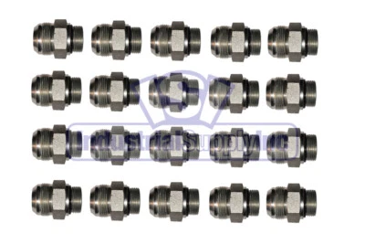INDUSTRIAL SUPPLY Straight Thread Connector | 1/4" Male JIC x 1/4" Male O-Ring Boss | 20 Pack