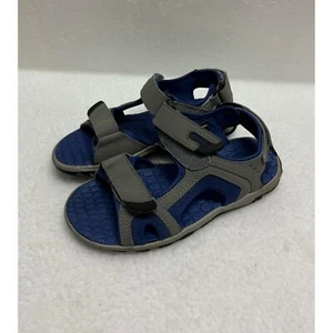 Sandali sportivi Eddie Bauer Westmont grigio blu cinturino punta aperta bambino taglia 2 - Foto 1 di 5