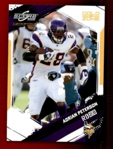 2009 Score Inscriptions Gold Zone #161 Adrian Peterson 42/50 - Picture 1 of 2
