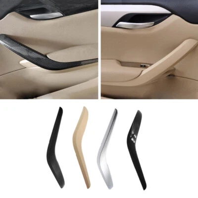 2Pcs Door Panel Pull Handle Replacement Cover For 2010-2016 BMW X1 E84  BLACK - Image 1 of 3