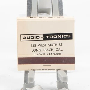 Streichholzheft Audio Tronics Long Beach California - Bild 1 von 4