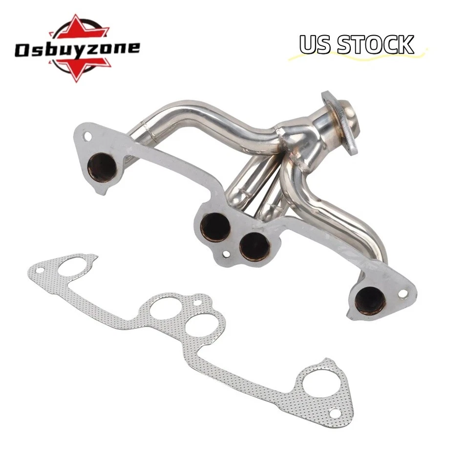 Nuevo cabezal de escape de acero inoxidable con junta para Jeep Wrangler 1991-2002 2,5 L L4 Foto 1 de 4