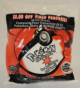Burger King Pokemon 2000 primo film nuovo/sigillato giocattolo "personaggio sconosciuto" *leggi - Foto 1 di 2