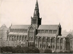 ORIGINAL ANTIQUE ALBUMEN Glasgow Cathedral - Picture 1 of 1