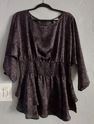 Vestido Blusa eci New York Tops, Bonito, Cintura Elástica, XL, Poliéster Hermoso  Foto 1 de 4