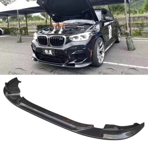 Carbon Fiber 3D Style Front Bumper Lip Spoiler For BMW X3M F97 X4M F98 2018UP - Picture 1 of 12