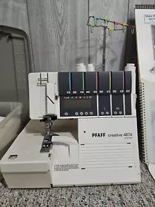 Pfaff Creative 4874 With A Singer Vivo Crate And Repair Machine - Picture 1 of 8