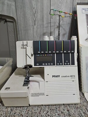 Pfaff Creative 4874  With A Singer Vivo Crate And Repair Machine  - Image 1 of 4