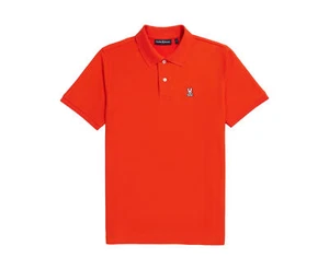 Psycho Bunny Classic Polo Tangerine Tango Men's Shirt B6K001CRPC-TGT - Picture 1 of 4