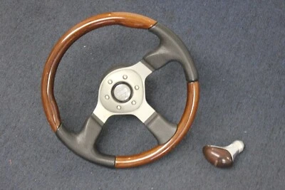 Volante de carreras de madera MOMO con perilla de cambio para Porsche 911 912 Foto 1 de 4