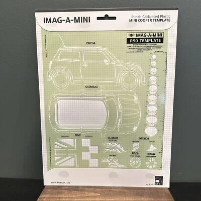 2005 Mini Cooper IMAG-A-MINI 9-inch Calibrated Plastic Template Rare Promo - Image 1 of 4