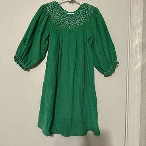 Mom & Me Cord grün Urlaub gesmoktes Saatperlen verziertes Bischofskleid 3T - Bild 1 von 7