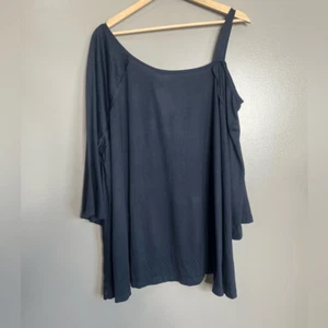 Weekend Suzanne Betro Azul Marino Hombro Frío Camiseta Talla 3X Informal Neutro - Imagen 1 de 6