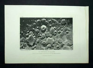 Tiefdruck Foto Der Oberfläche Der Mond Stecker Je Ein Telescope 1877 - Imagen 1 de 2