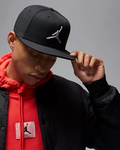 Nike Jordan Jumpman Pro Cap Schwarz Weiß Herren Größe M/L Standard FV5296 010 Neu mit Etikett - Bild 1 von 6