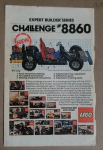LEGO Challenge #8860 Expert Builders Serie 1981 Anzeige (JA686 - Bild 1 von 1