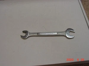 Llave de extremo abierto vintage CRAFTSMAN EE. UU. - V- 5/8"" x 3/4"" # 44582 excelente - Imagen 1 de 3