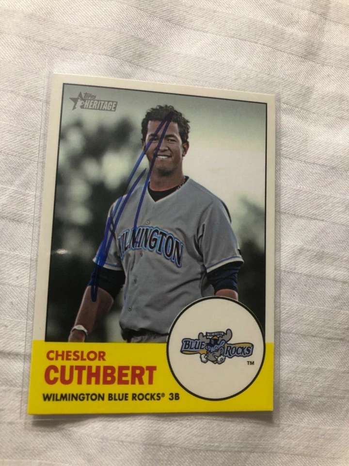 Chicago White Sox CHESLOR CUTHBERT Signed Heritage Card - Image 1 of 1