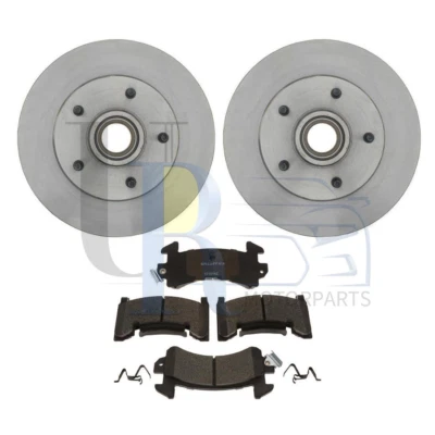 Para 1979 1980 Oldsmobile Cutlass Salon kit dianteiro rotor de freio e cubo e pastilha de freio - Imagem 1 de 4