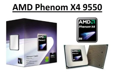 AMD Phenom X4 9550 Quad Core Processor 2.2 GHz, Socket AM2/AM2+, 95W CPU - Image 1 of 4