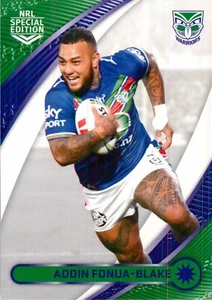 2024 New Zealand Warriors NRL TLA Special Edition Card - Addin Fonua-Blake - Picture 1 of 3