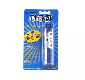 Original Left Center Right Dice Game LCR Tube - Picture 1 of 3