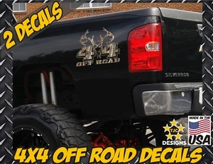 4x4 Offroad Decals REAL TREE CAMOUFLAGE Chevy Silverado CAMO Deer Hunting Skull - Picture 1 of 3