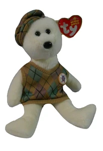 Ty Beanie Baby TOUR Teddy Bear Golf PGA Tour USA Charity DOB 1 February 2006 - Picture 1 of 6